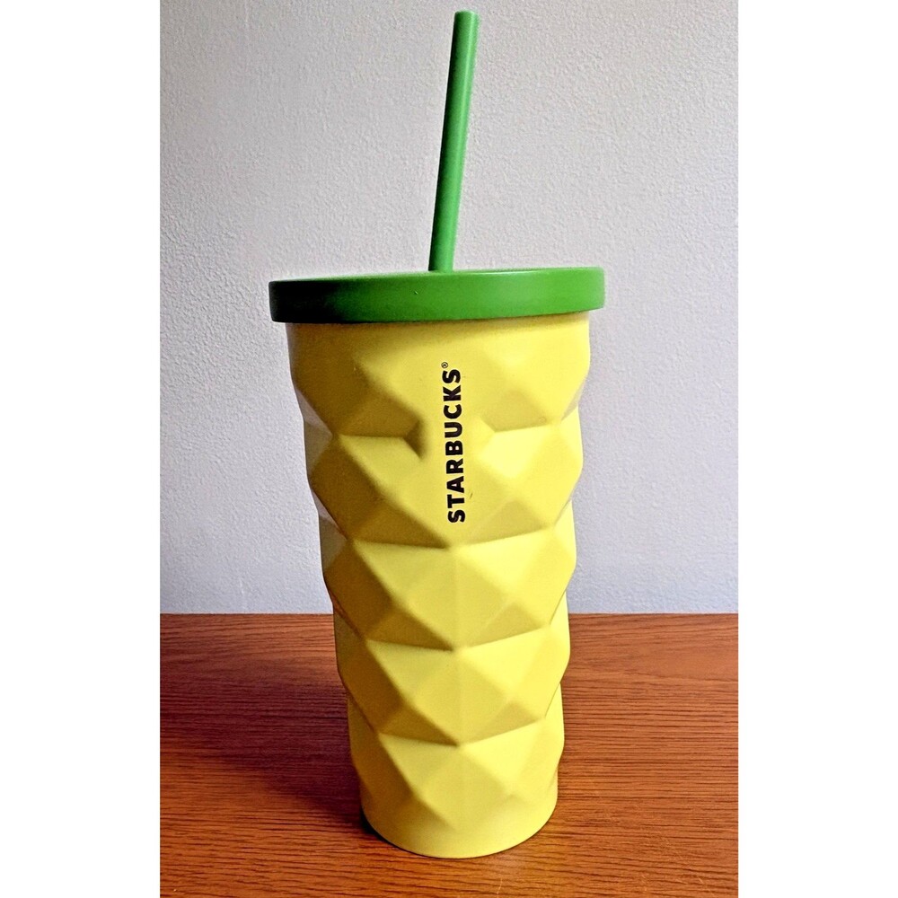 Starbucks Hawaii Collection Exclusive Pineapple Studded Tumbler 16 oz EUC
